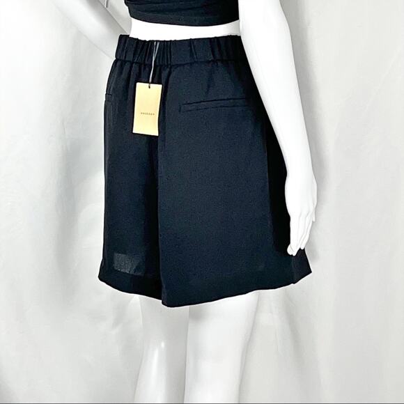 Halogen Black Soft Pull On Shorts SzM NWT Flat Tab Elastic Waistband Pockets - Picture 13 of 16